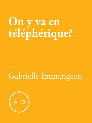 cover image of On y va en téléphérique?